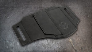 Lederholster ED-THREE |  schwarz